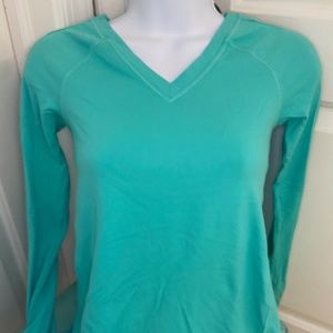 Ivivva Long Sleeve Turquoise Shirt Girls Size 10